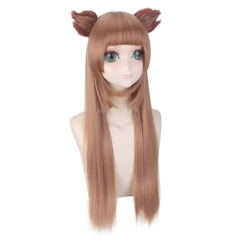 Raphtalia Cosplay Wigs Long Brown Wigs Accessories