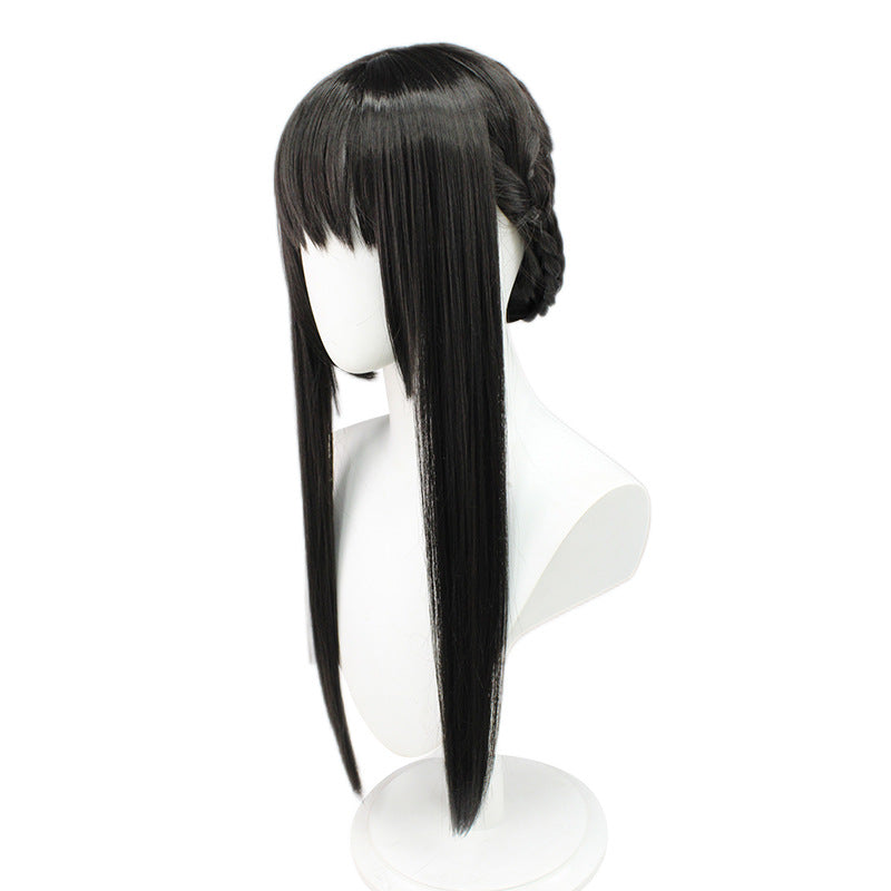 Yor Costume Wigs Briar Cosplay Wigs Black Long Wigs