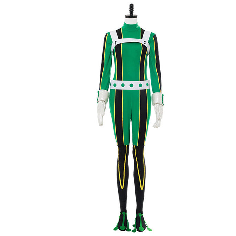 Tsuyu Asui Hero Costume Deluxe Version Froppy Fighting Suit Cosplay Costume Zentai
