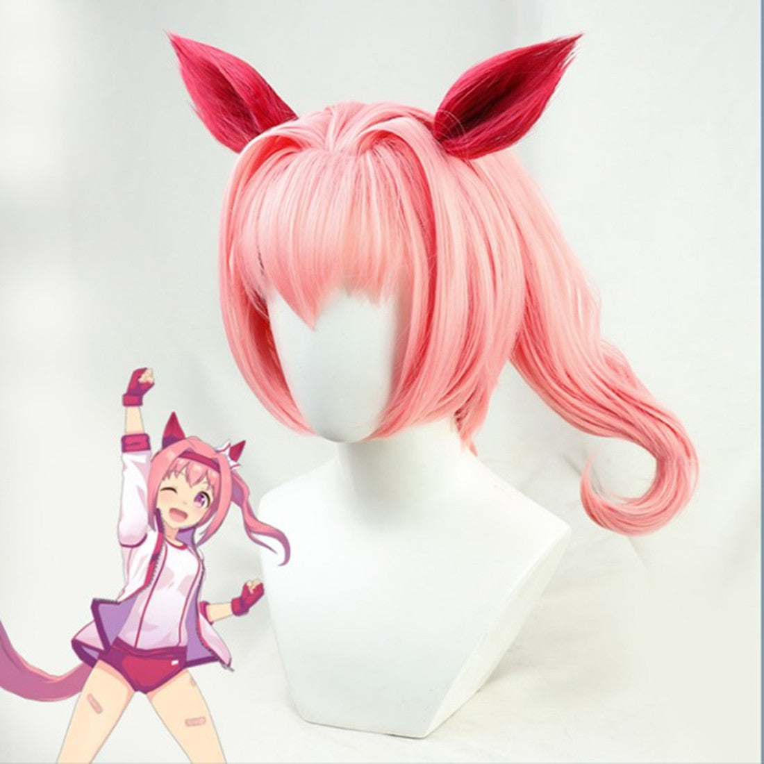 Uma Musume: Pretty Derby Cosplay Haru Urara Cosplay Wigs Pink Wigs