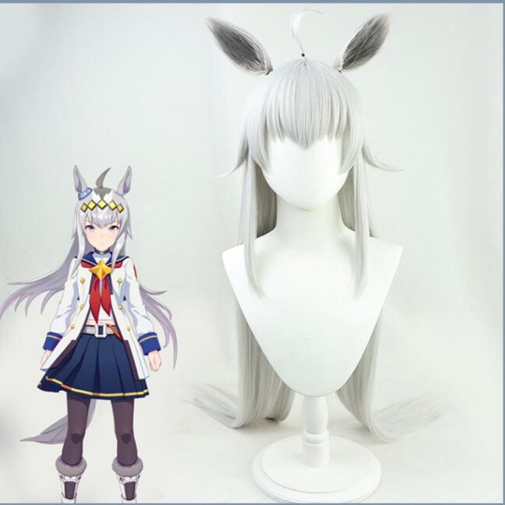 Uma Musume: Pretty Derby Cosplay Oguri Cap Cosplay Silver Wigs