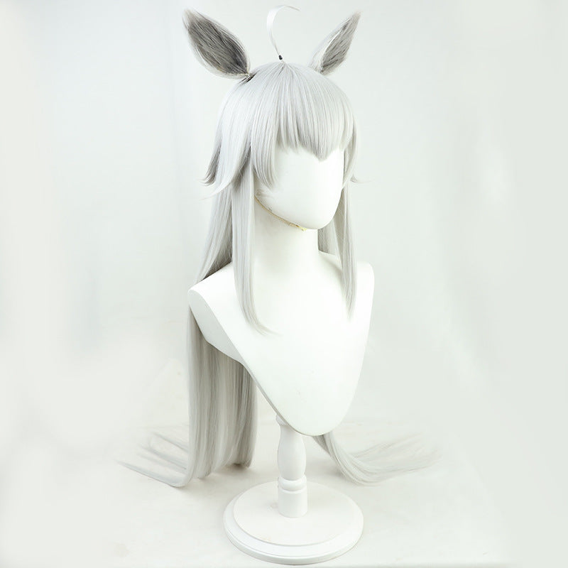 Uma Musume: Pretty Derby Cosplay Oguri Cap Cosplay Silver Wigs