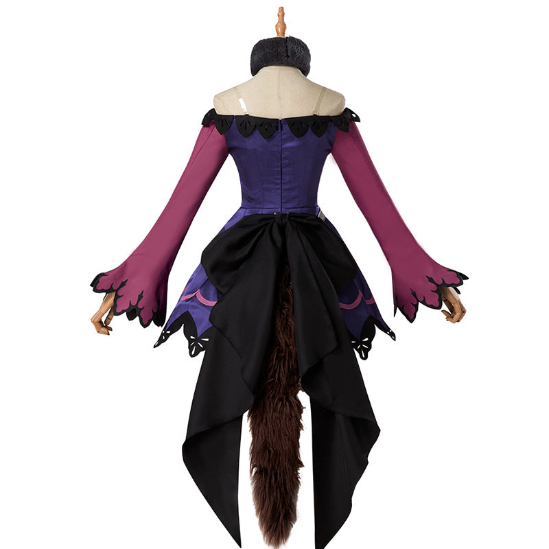 Uma Musume: Pretty Derby Cosplay Rice Shower Cosplay Costume Dress+Tail+Hat+Props