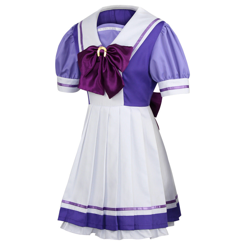 Uma Musume: Pretty Derby Special Week Cosplay School Uniform Costume With Wigs Set