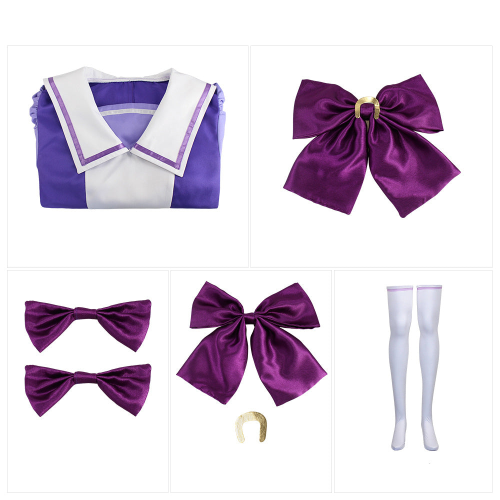 Uma Musume: Pretty Derby Tokai Teio Shcool Uniform Costume+Wigs Whole Set Halloween Carnival Costume