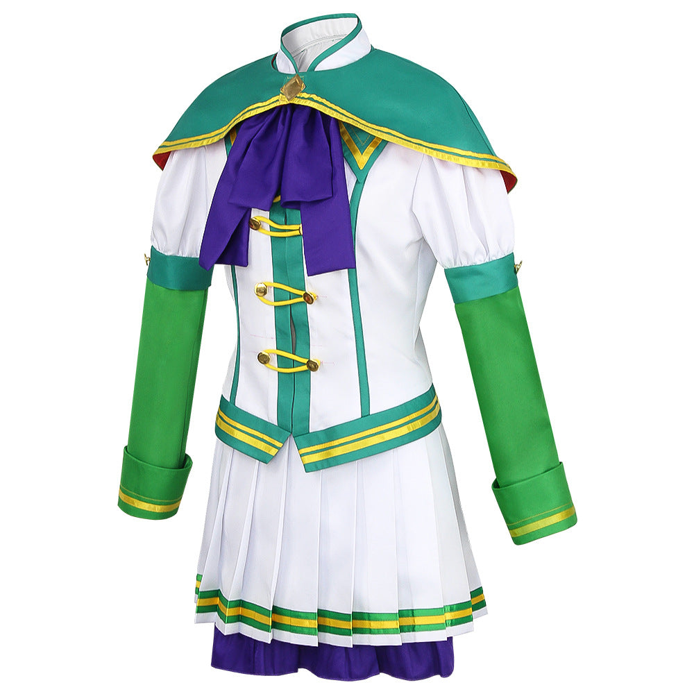 Uma Musume: Pretty Derby Silence Suzuka Cosplay Whole Set Costume+Wigs+Shoes Set
