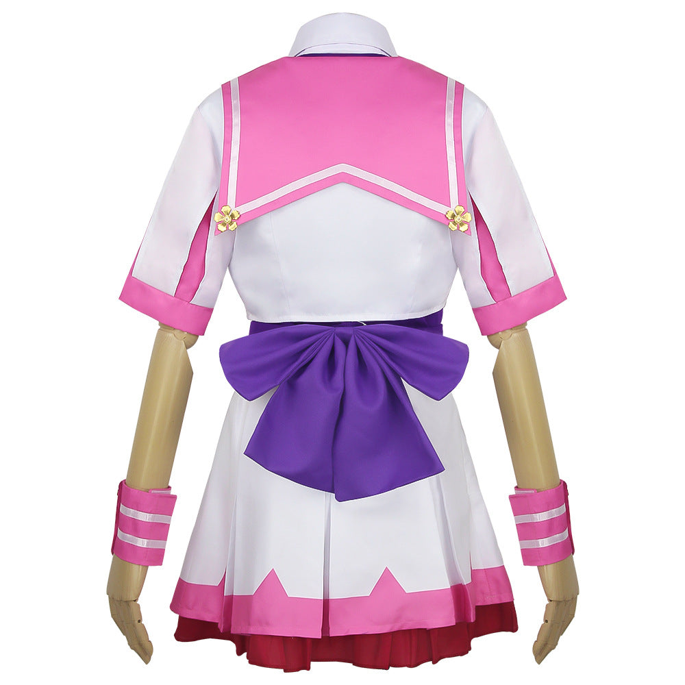 Uma Musume: Pretty Derby Special Week Whole Set Cosplay Costume+Wigs+Boots