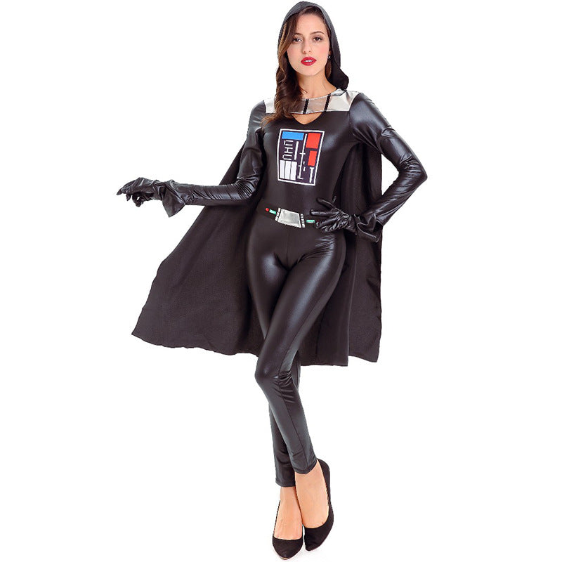 Unisex Black  Warrior Cosplay Costume For Halloween Party Performance