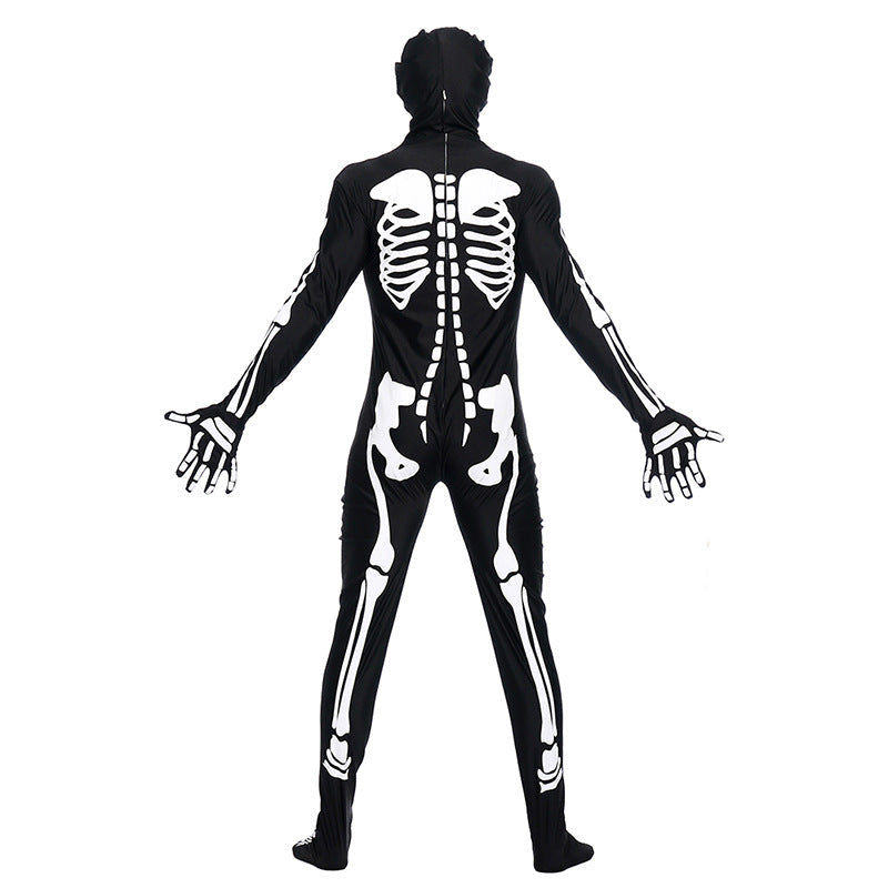Vampire Zombie Skeleton Cosplay Costume Jumpsuit For Halloween Party Performance