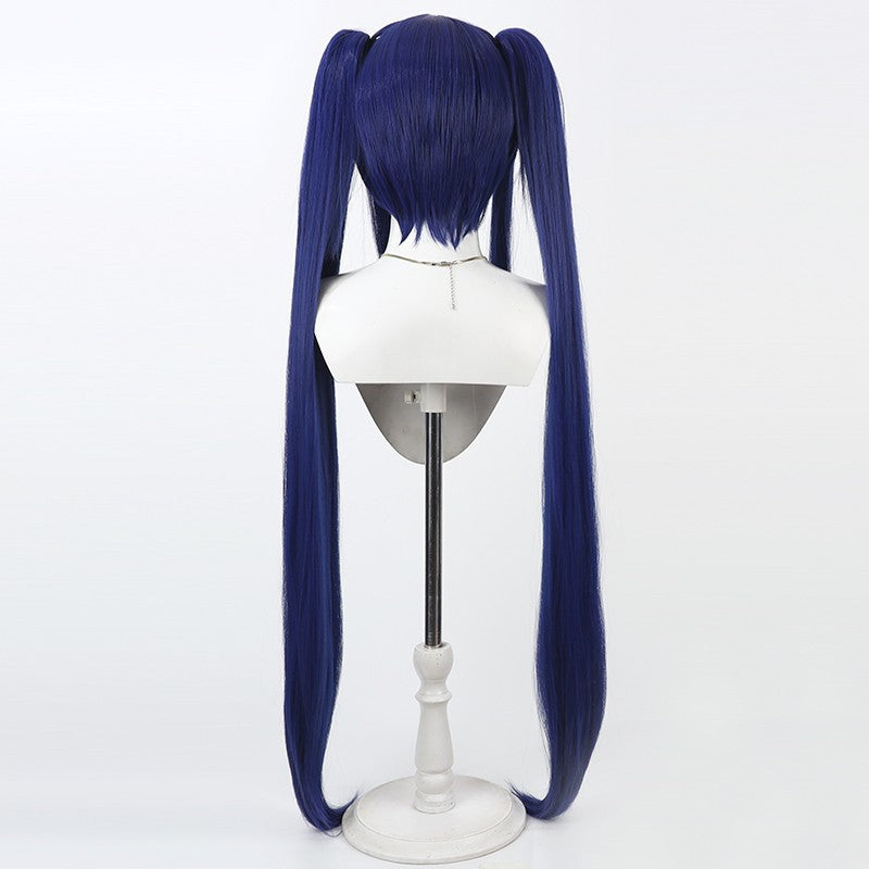 Wendy Marvell Dark Blue Hair Wigs Halloween Costume Accessories