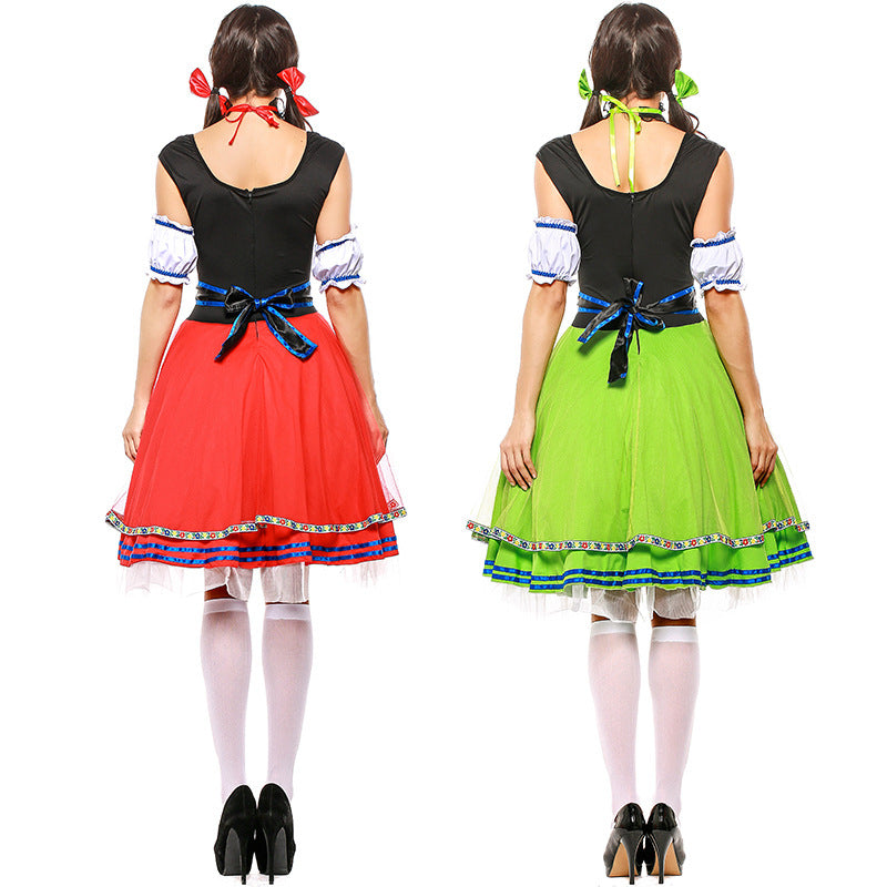 Women Oktoberfest Bavarian Beer Festival Costume Party Waitress Maid Costume