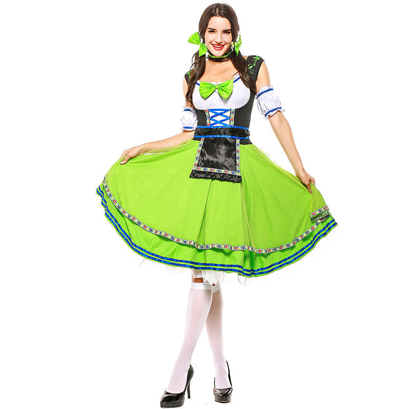 Women Oktoberfest Bavarian Beer Festival Costume Party Waitress Maid Costume
