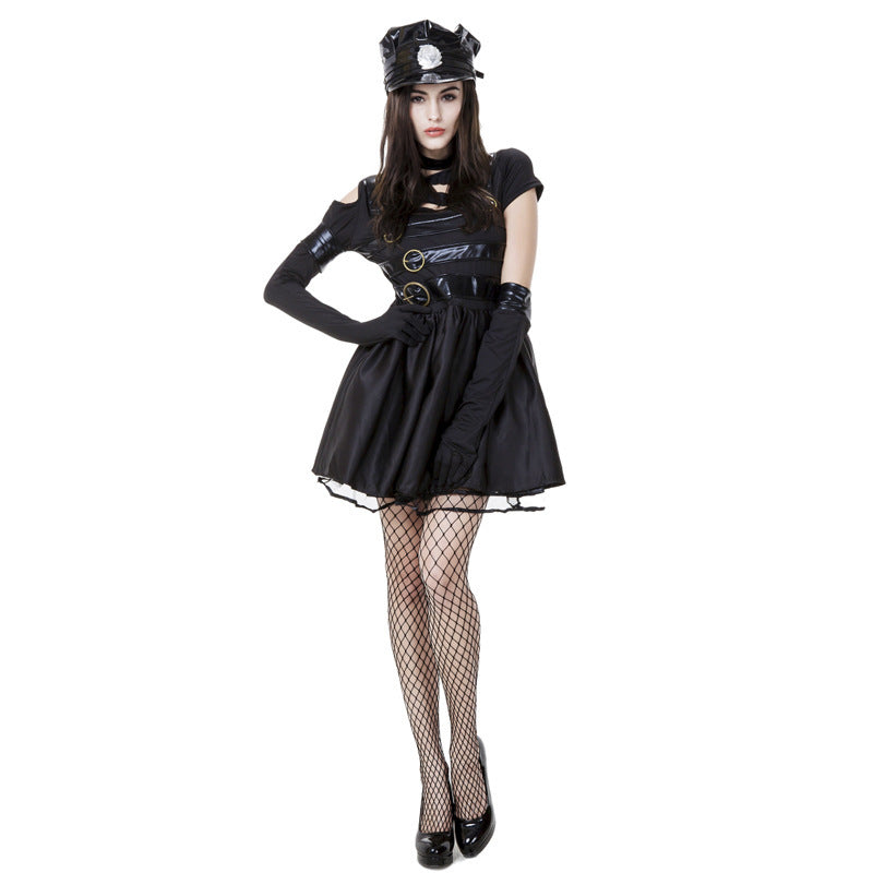 Women Police Cop Officer Fancy Dress Costume