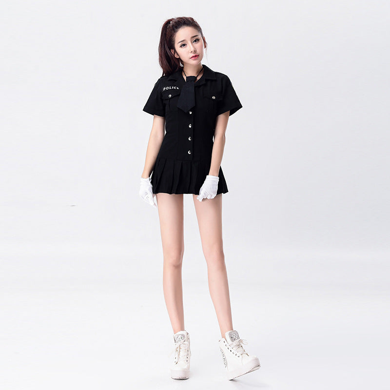 Women Sexy Police Uniform Costume Dress Suit