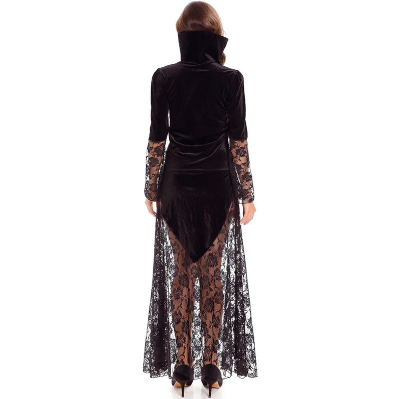 Women Vampire Classic Lady Cosplay Costume Dress For Halloween Party Performance