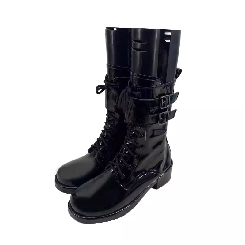 Zenless Zone Zero Nicole Demara Cosplay Boots Black PU Leather Costume Shoes