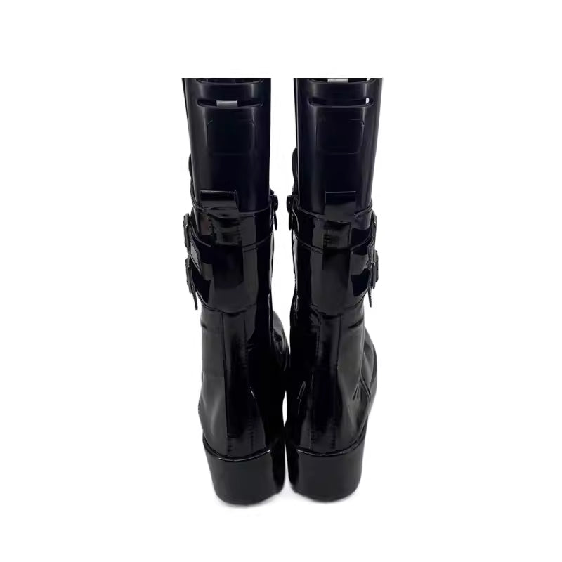 Zenless Zone Zero Nicole Demara Cosplay Boots Black PU Leather Costume Shoes