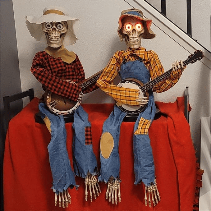 Funny Animated Dueling Banjo Skeletons