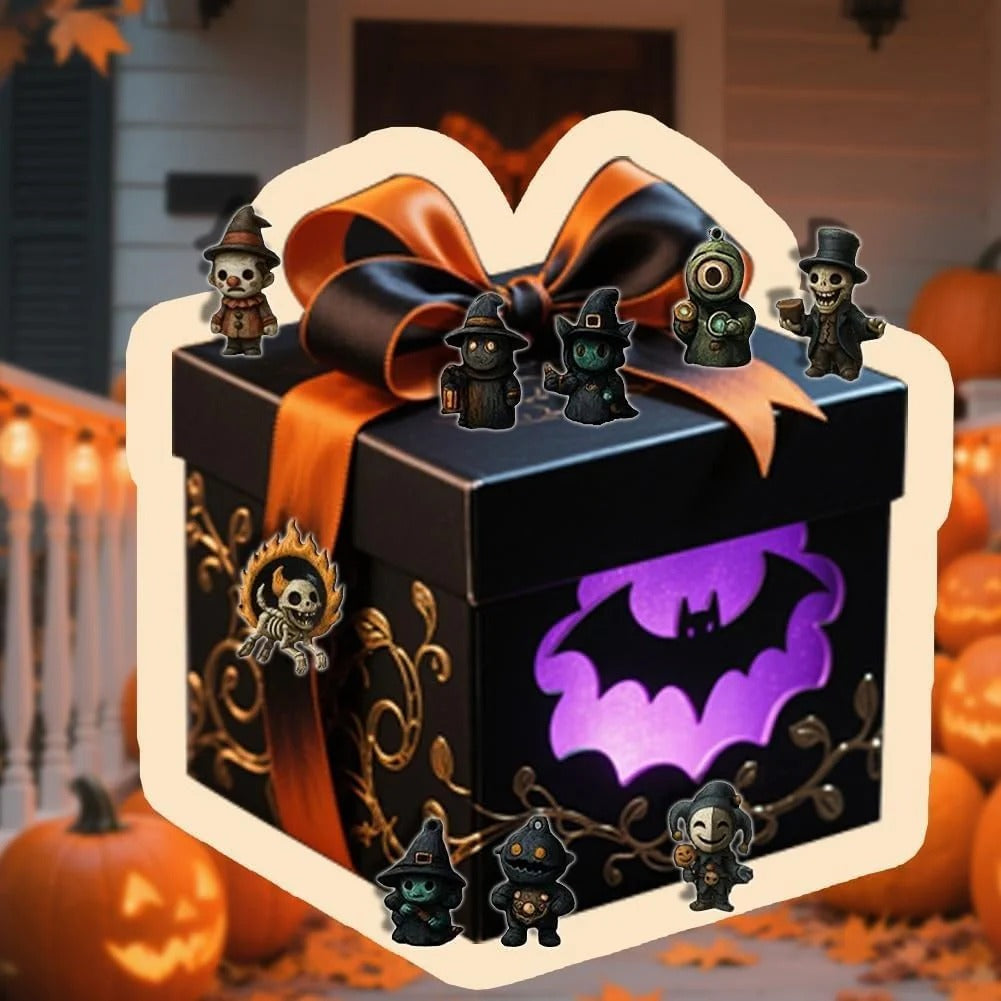 🔥🎃31 Nights of Fright – Halloween Countdown Box with Figurines
