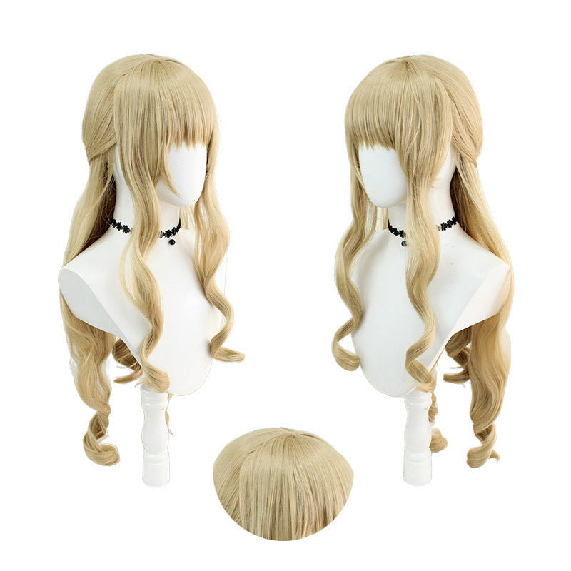 Genshin Impact Navia Caspar Whole Set Costume With Wigs and Boots Halloween Carnival Full Set Outfit