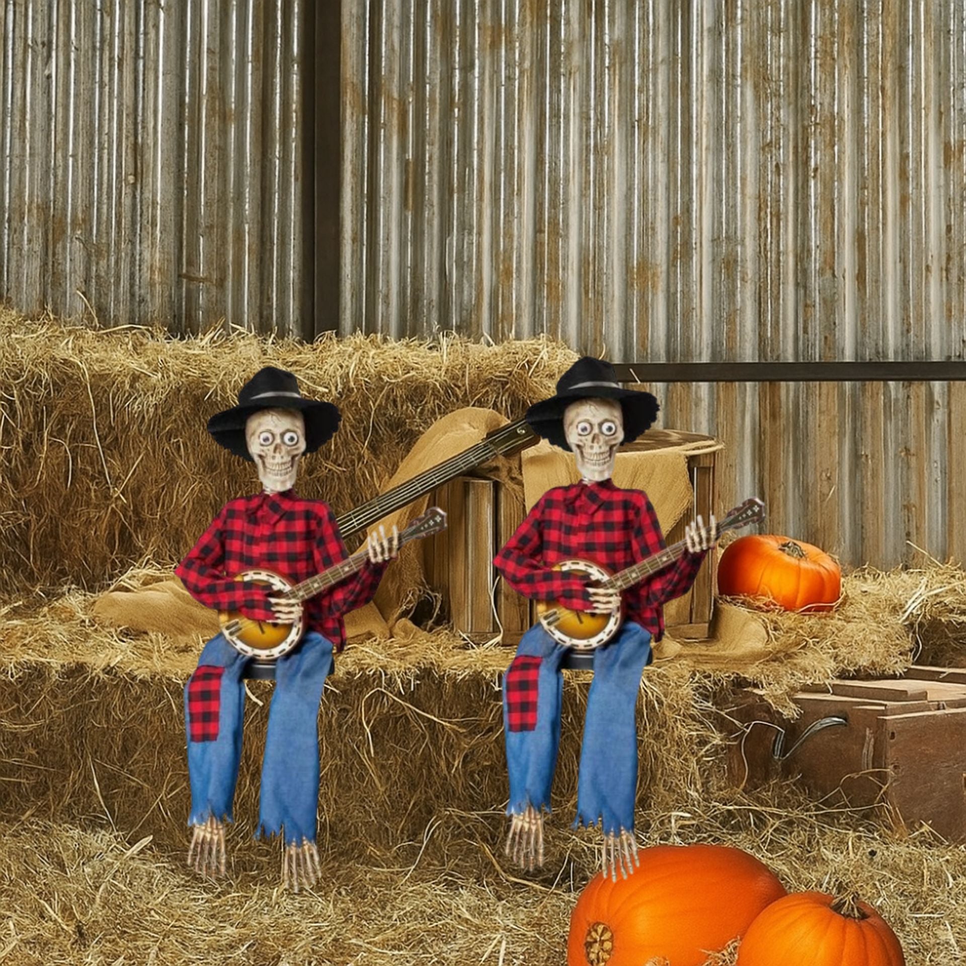 Funny Animated Dueling Banjo Skeletons