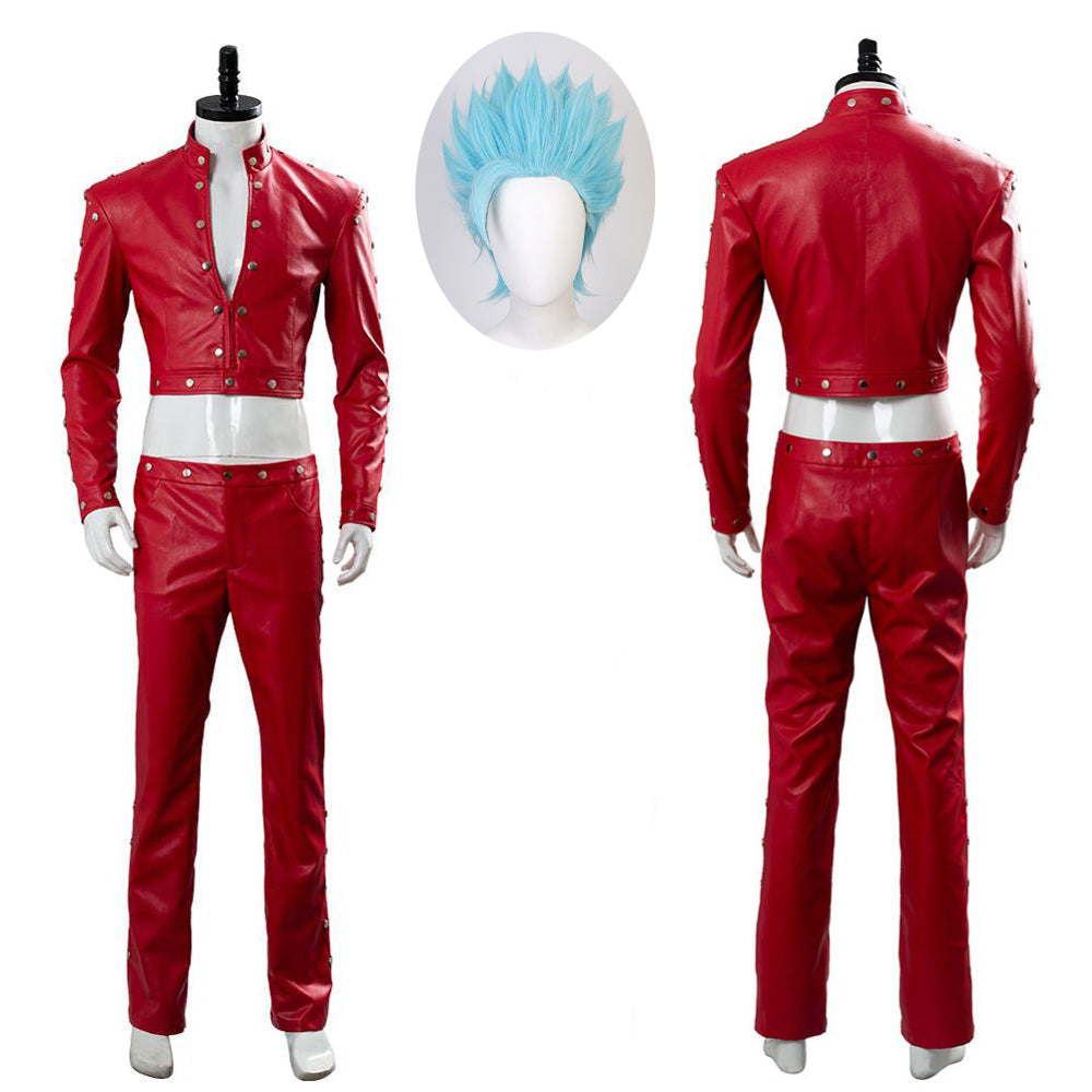 Fox's Sin of Greed Ban Cosplay Costume PU Suit Halloween Carnival Outfit